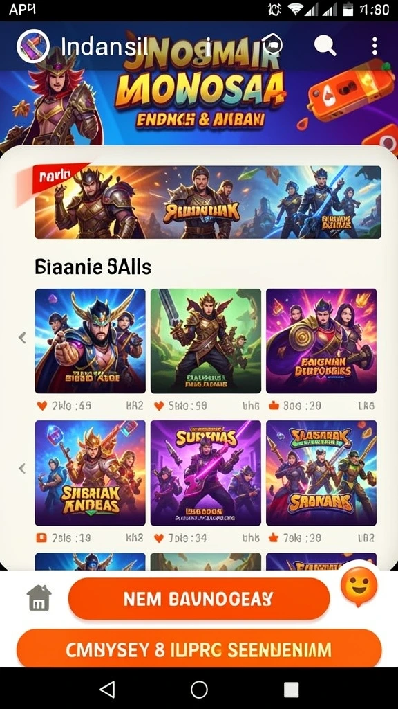 7276slots - Tampilan antarmuka yang menarik dan intuitif.