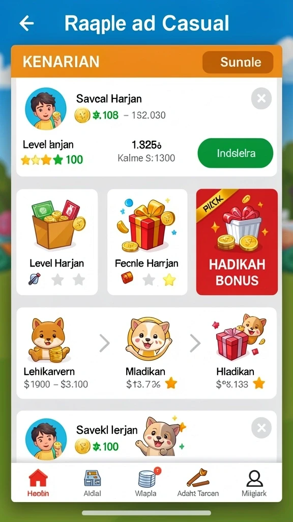 superhoki - Tampilan antarmuka yang intuitif dan menarik.