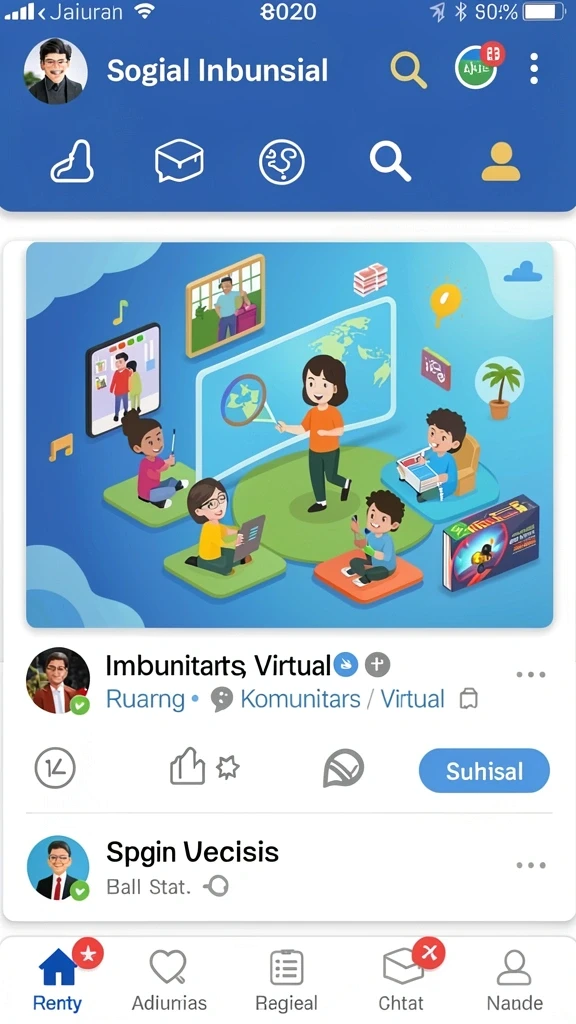 tv888 - Fitur komunitas yang mendukung interaksi antar pengguna.